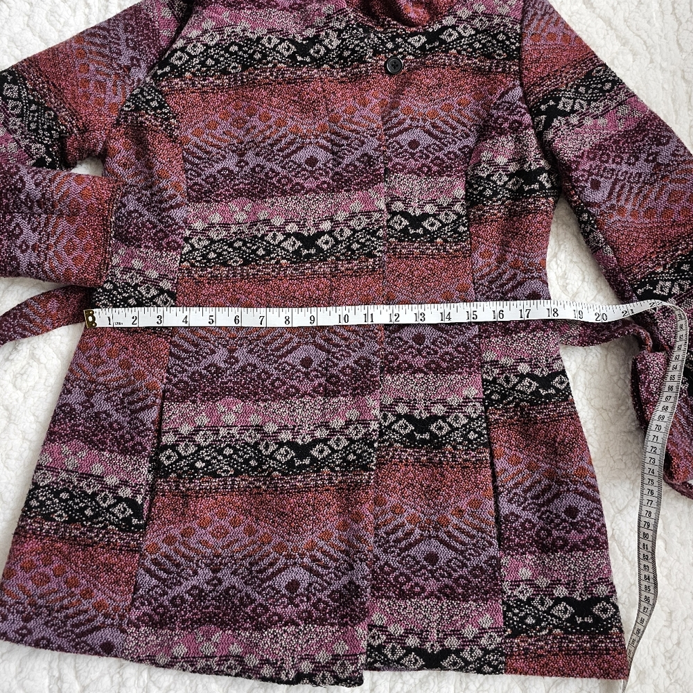 Mossimo Boho Western Aztec Print Convertible Cowl… - image 7